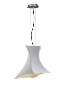 M5071  Twist Pendant 1 Light Cement Effect